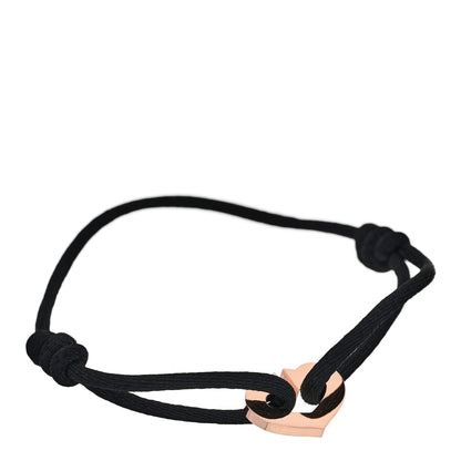Cartier 18K Pink Gold Hearts and Symbols Cord Bracelet Black 1 of 3