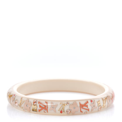Louis Vuitton Resin Swarovski Medium Inclusion Bracelet PM Nacre 3 of 4