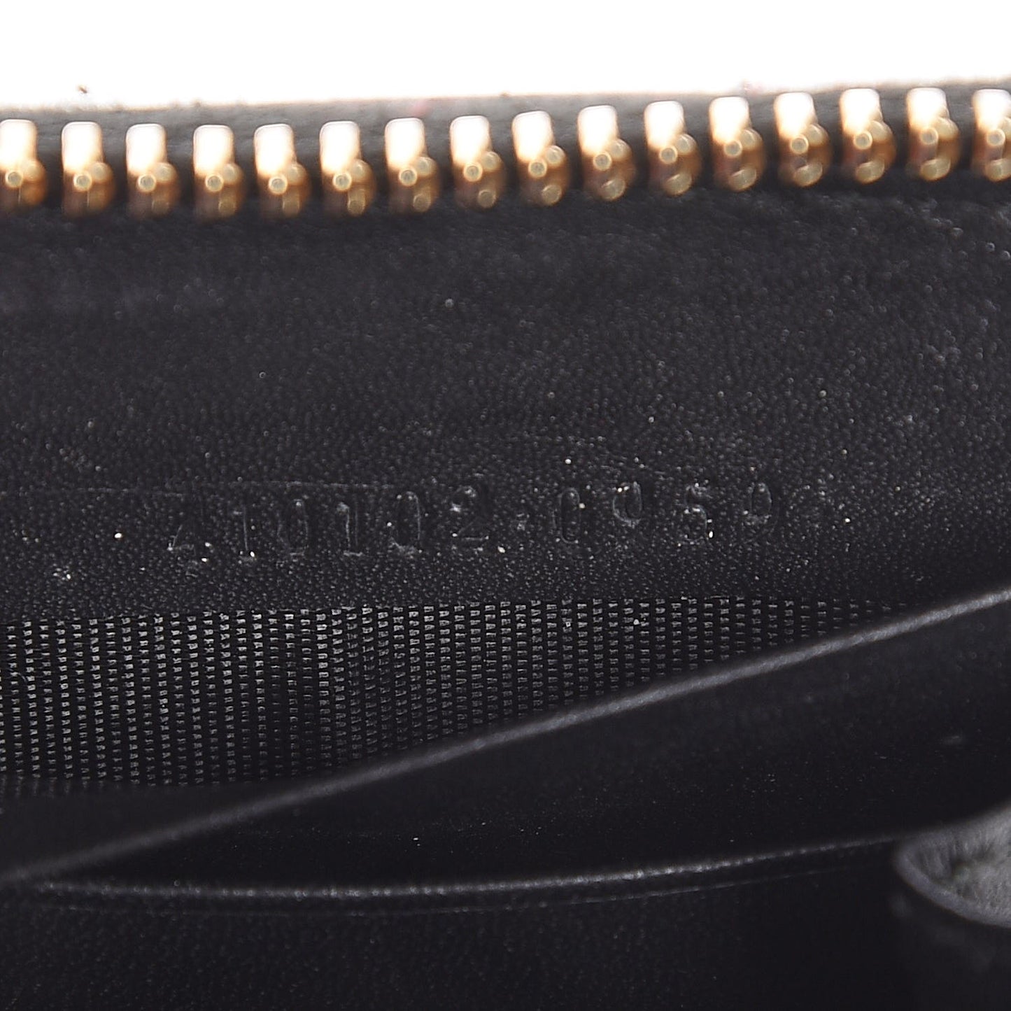 GG Supreme Monogram Moon Calfskin Zip Around Wallet Beige Ebony Black
