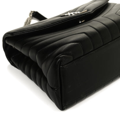 Saint Laurent Calfskin Y Quilted Monogram Medium Loulou Chain Satchel Black 13 of 13