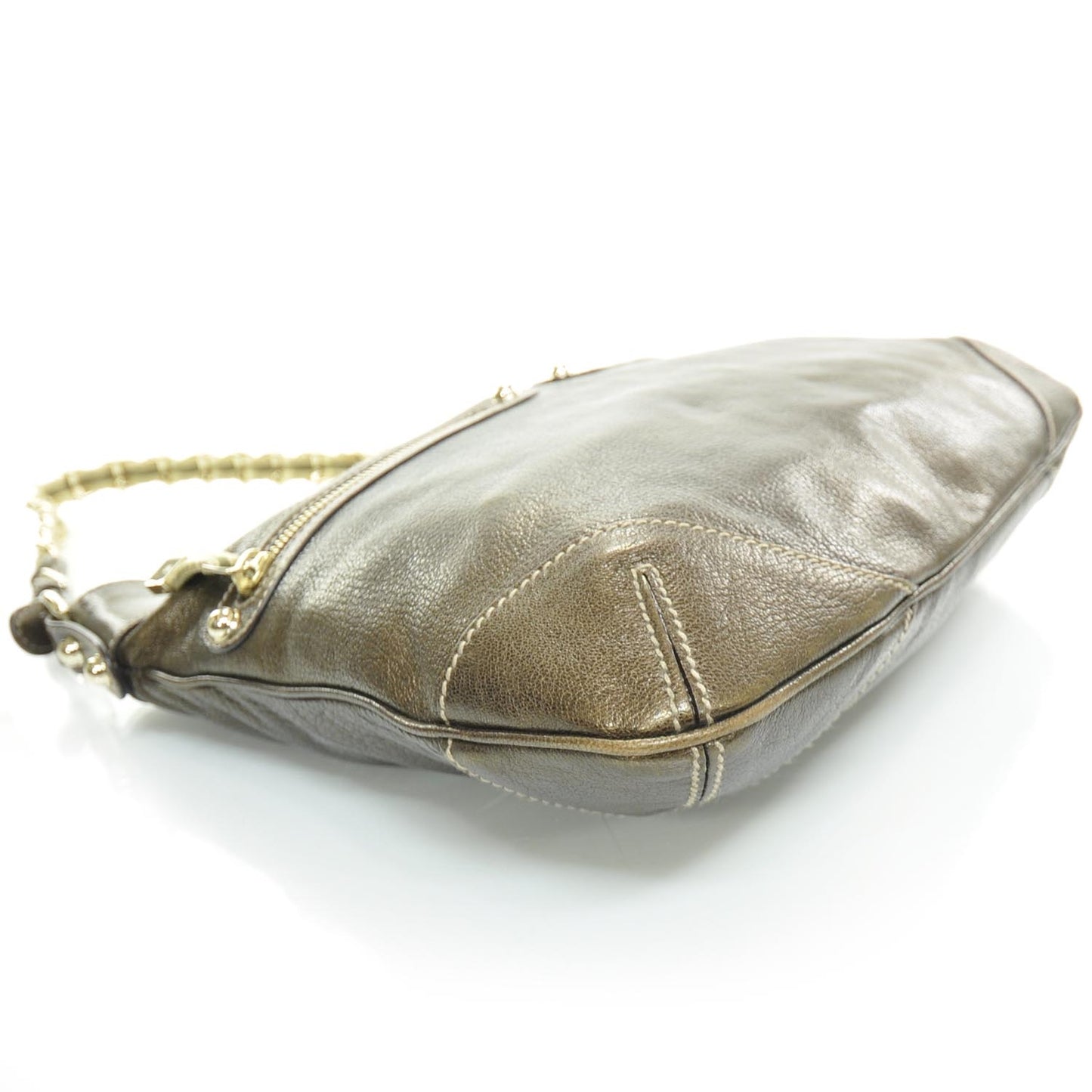 Leather Capri Chain Bag Bronze