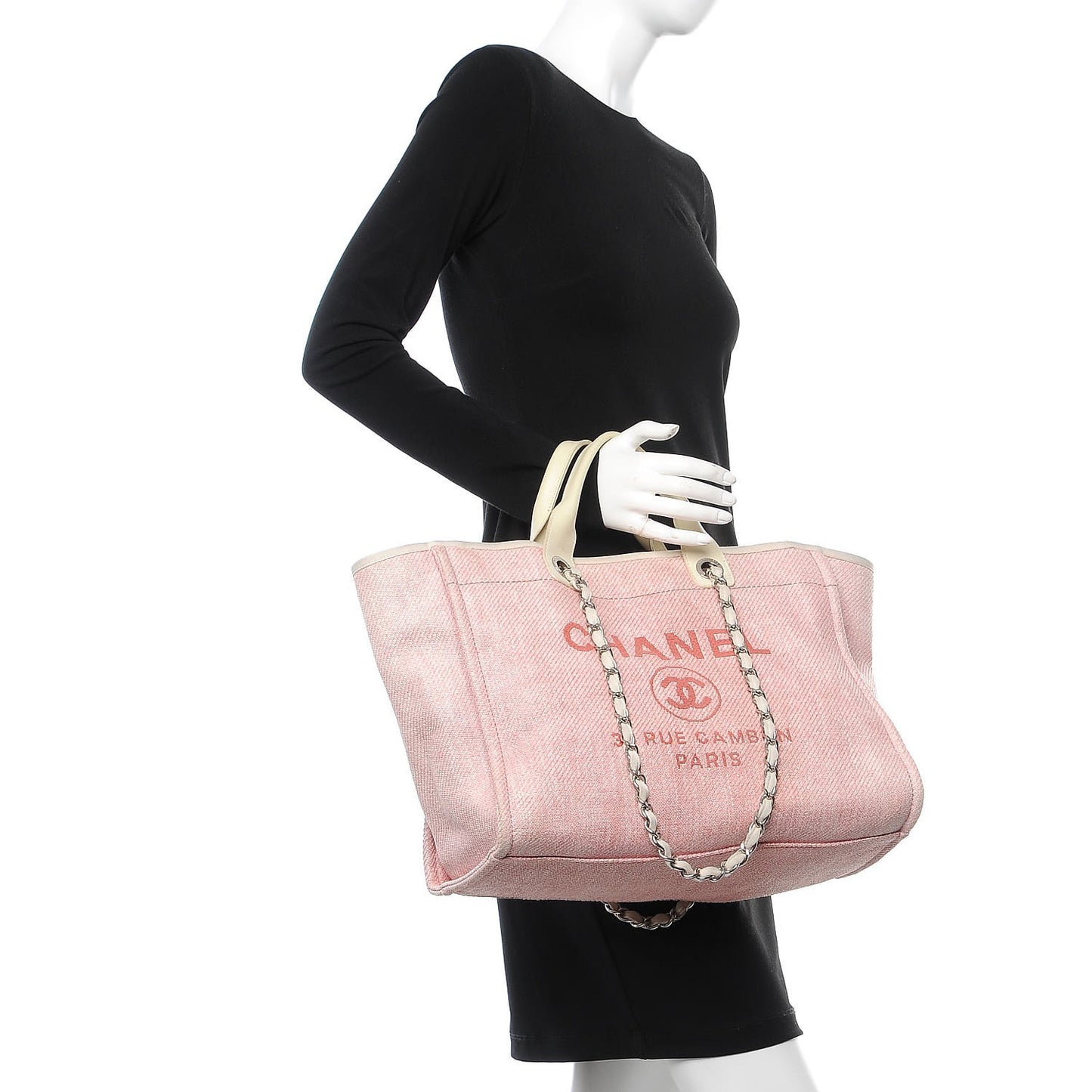 Canvas Large Deauville Tote Pink