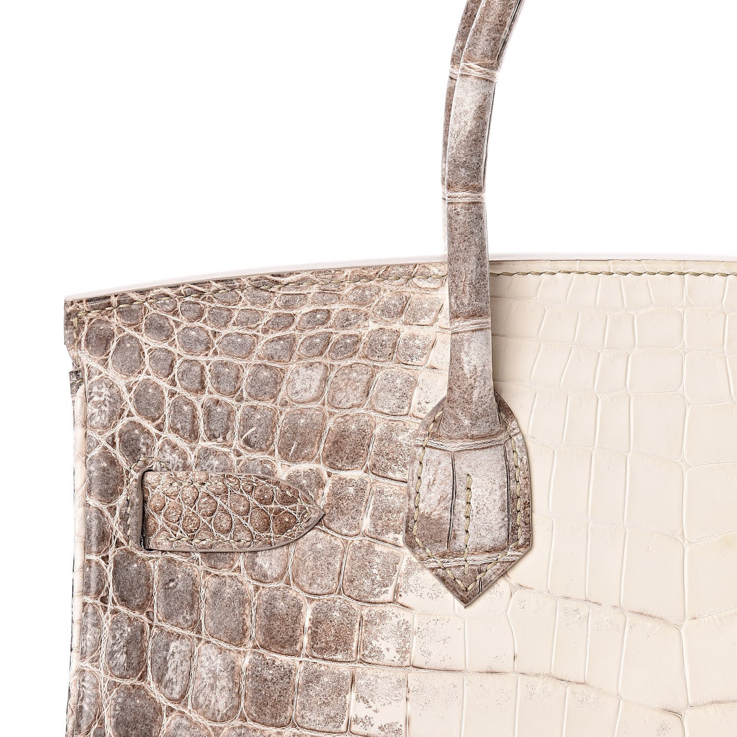 Matte Niloticus Crocodile Himalaya Birkin 30 Blanc