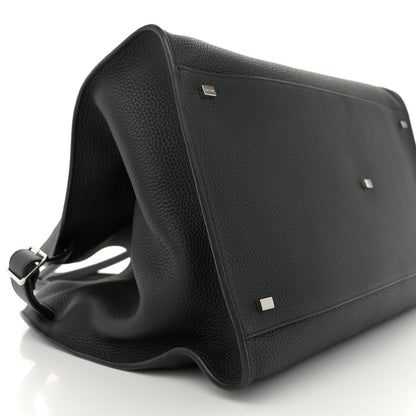 The Row Grained Calfskin Soft Margaux 17 Black 8 of 9