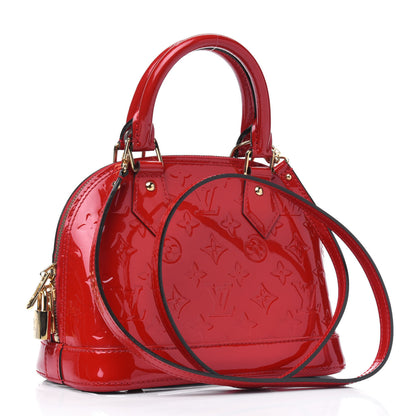 Louis Vuitton Vernis Alma BB Cherry 2 of 4