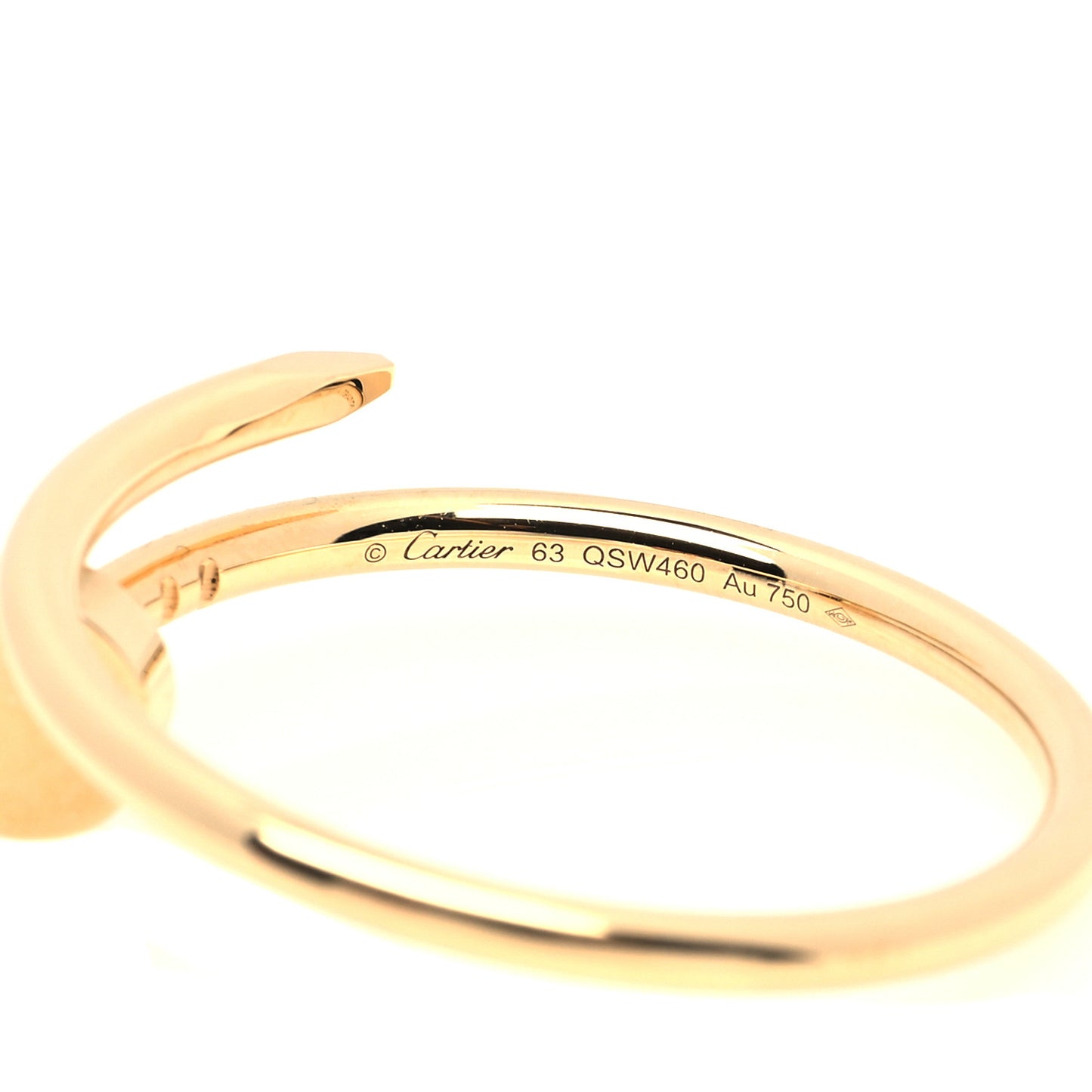 18K Yellow Gold Small Juste Un Clou Ring 63 10.5