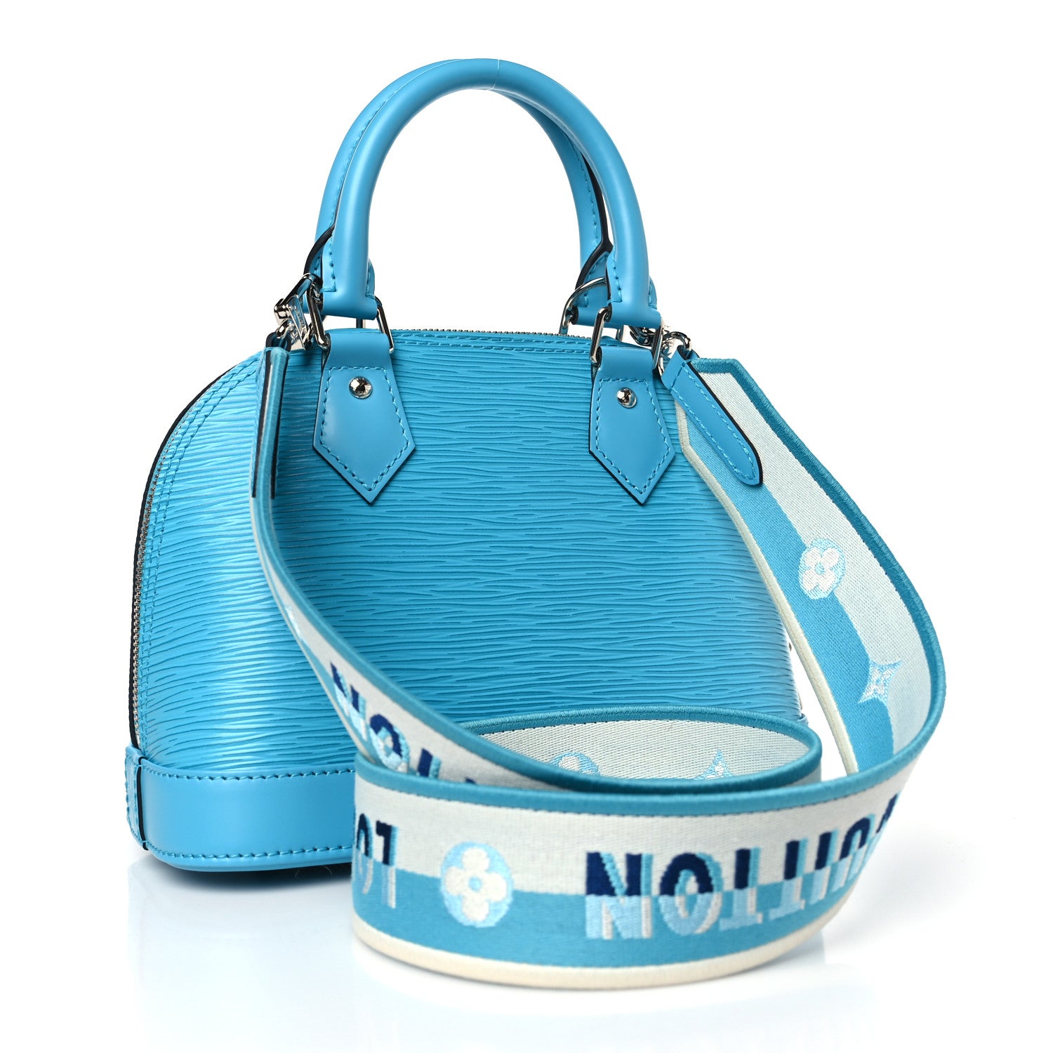 Louis Vuitton Epi Jacquard Alma BB Turquoise 3 of 8