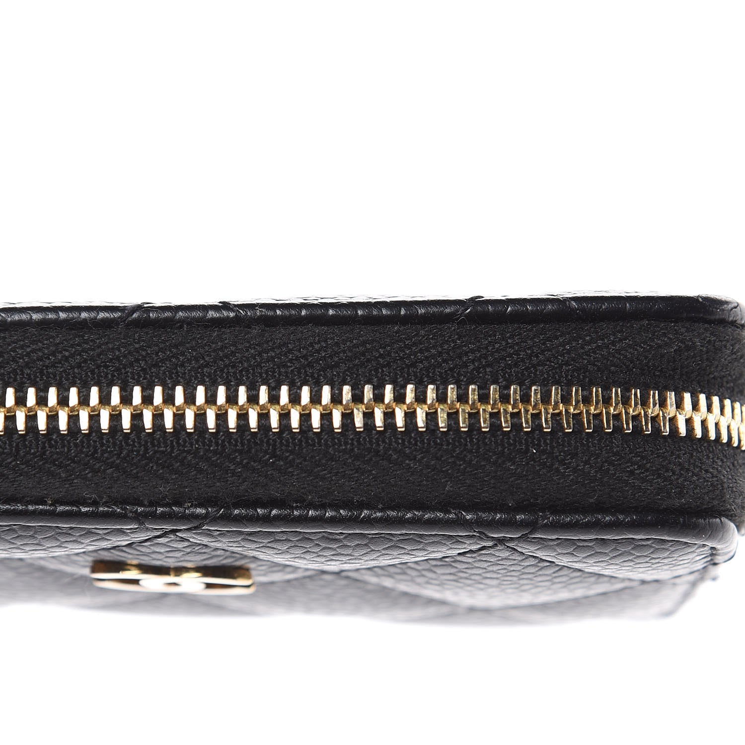 Chanel Caviar Quilted Zip Coin Purse Black 8 of 8