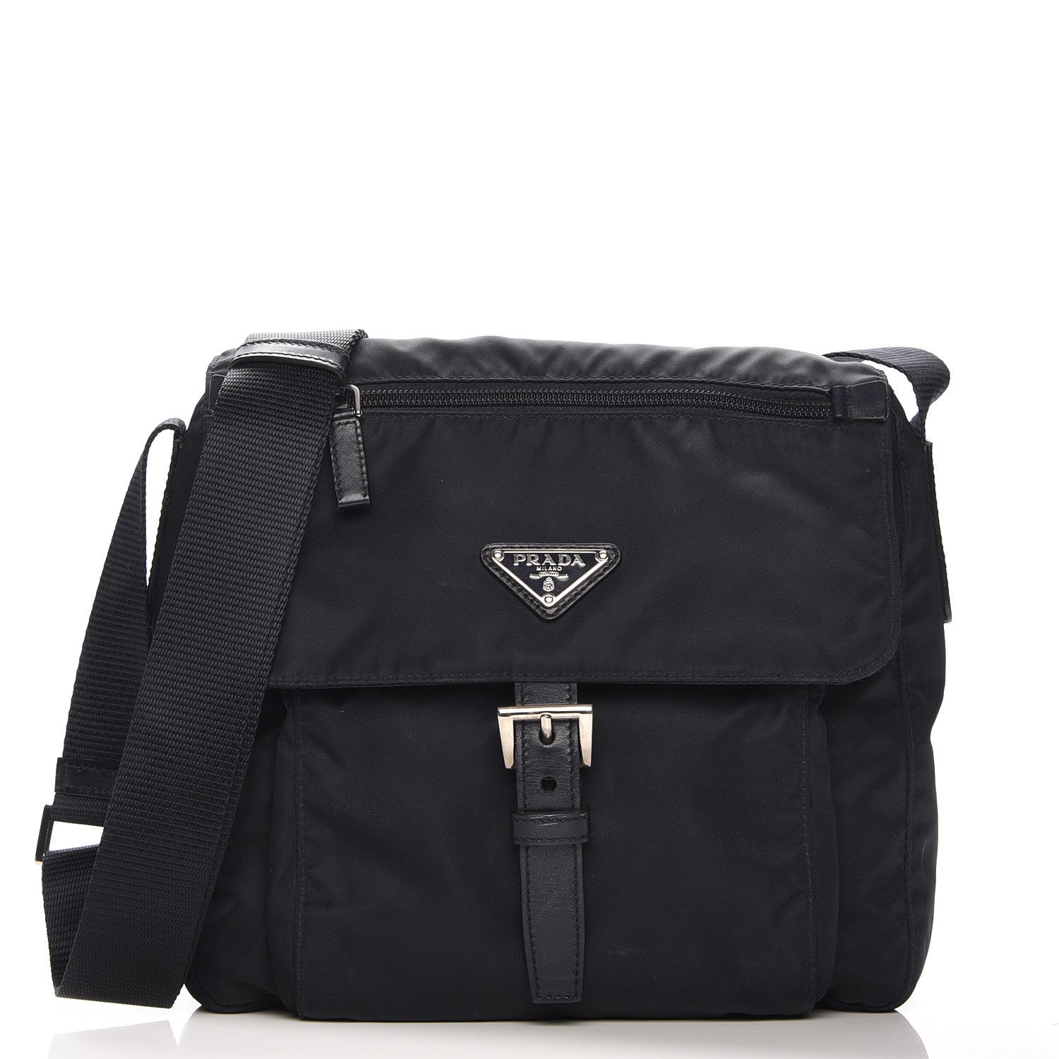 Prada Nylon Vela Messenger Blue 1 of 8