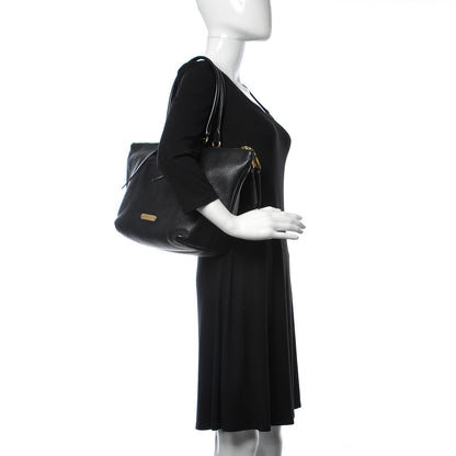Burberry London Grainy Calfskin Small Salisbury Tote Black 2 of 10