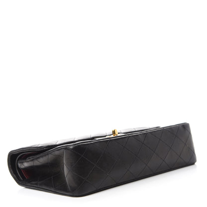 Chanel Lambskin Quilted Medium Double Flap Black 4 of 15