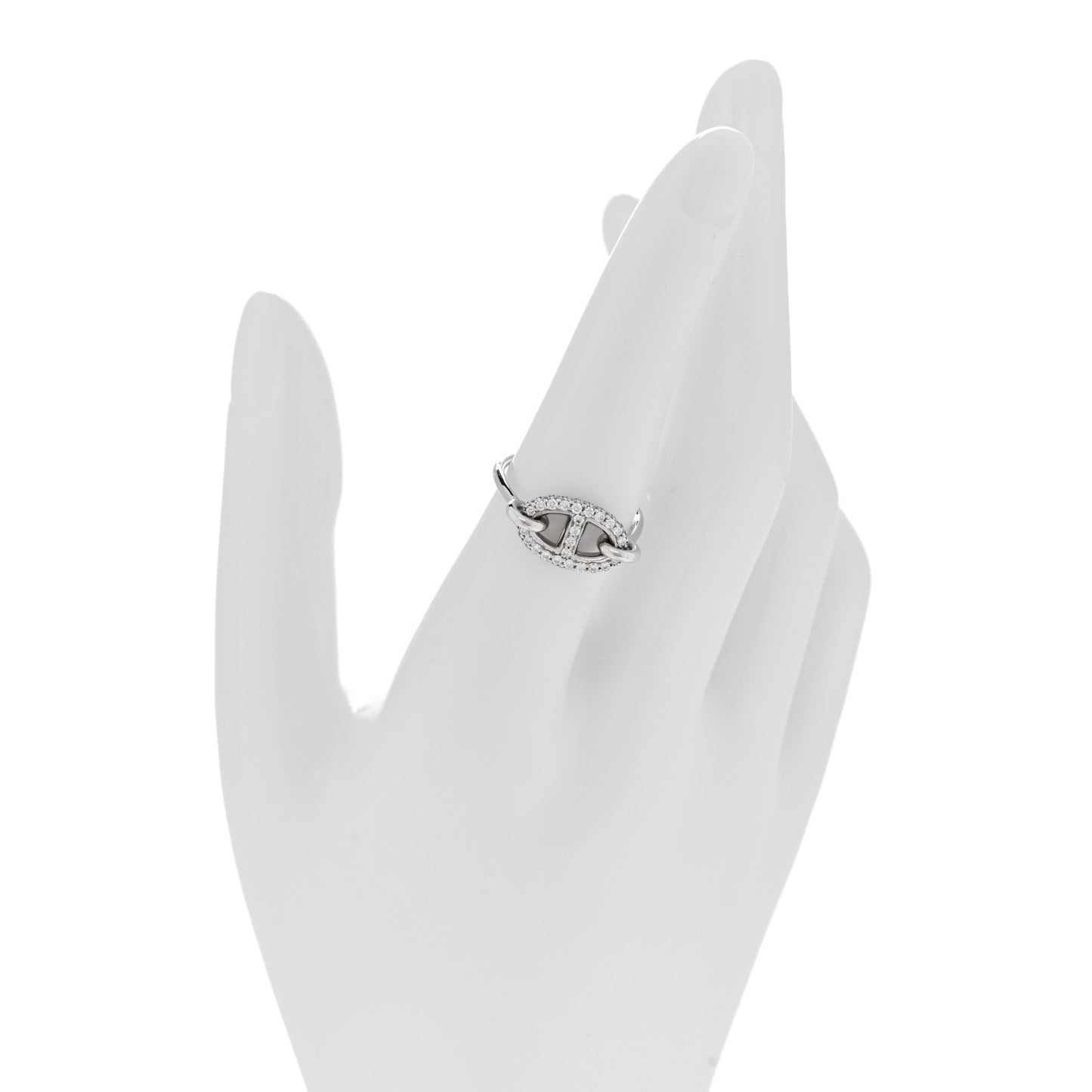 18K White Gold Diamond New Farandole Ring 53 6.25
