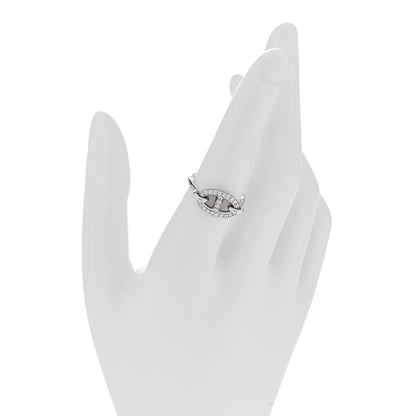 Hermes 18K White Gold Diamond New Farandole Ring 53 6.25 2 of 4