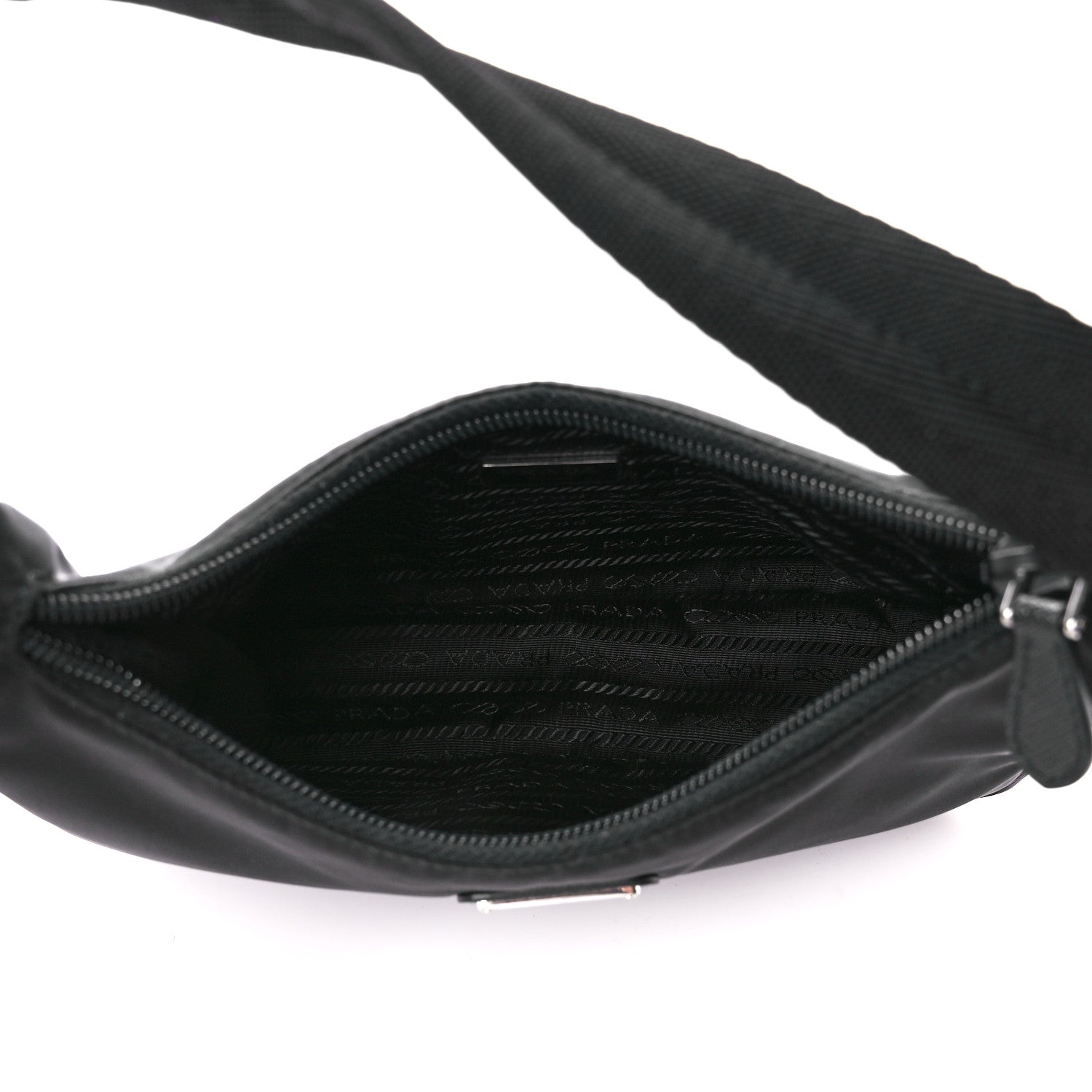 Prada Tessuto Nylon Mini Re-Edition 2000 Bag Black 5 of 12