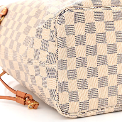 Louis Vuitton Damier Azur Neo Neverfull MM Rose Ballerine 10 of 15