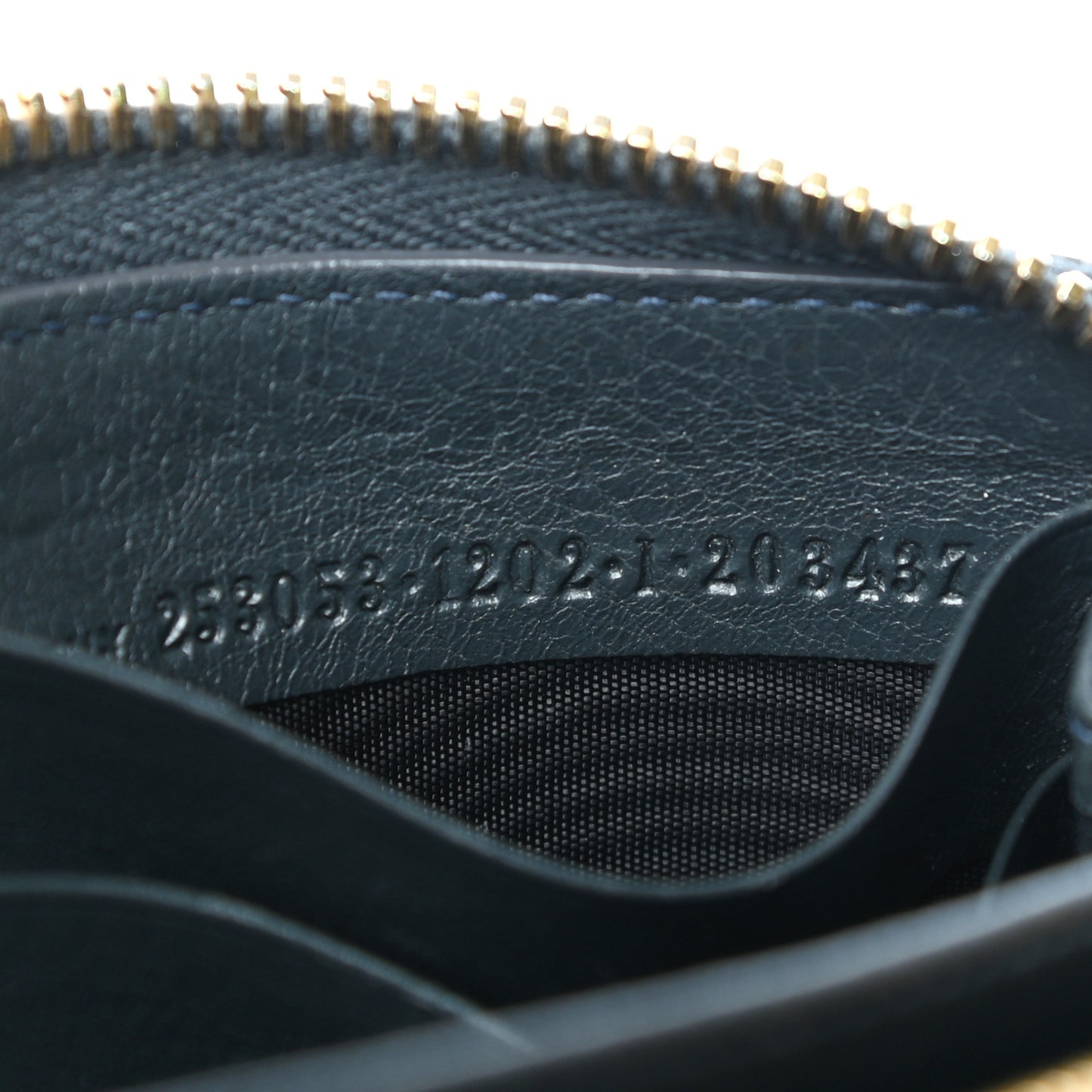 Agneau Giant 12 Gold Hardware Continental Zip Around Wallet Anthracite