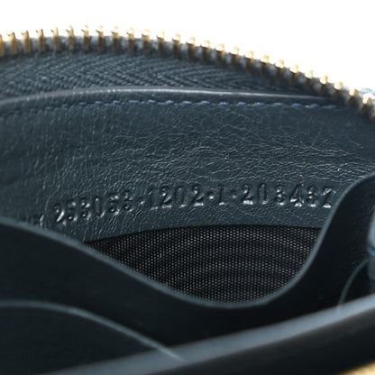Balenciaga Agneau Giant 12 Gold Hardware Continental Zip Around Wallet Anthracite 7 of 8
