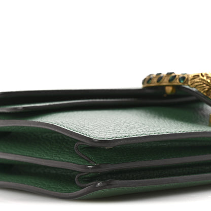 Gucci Pebbled Calfskin Small Dionysus Shoulder Bag Emerald 9 of 13