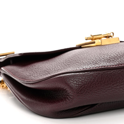 Chloe Goatskin Drew Shoulder Bag Burgundy 8 of 9