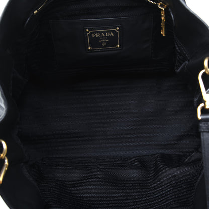 Prada Soft Calf Tote Black 5 of 18