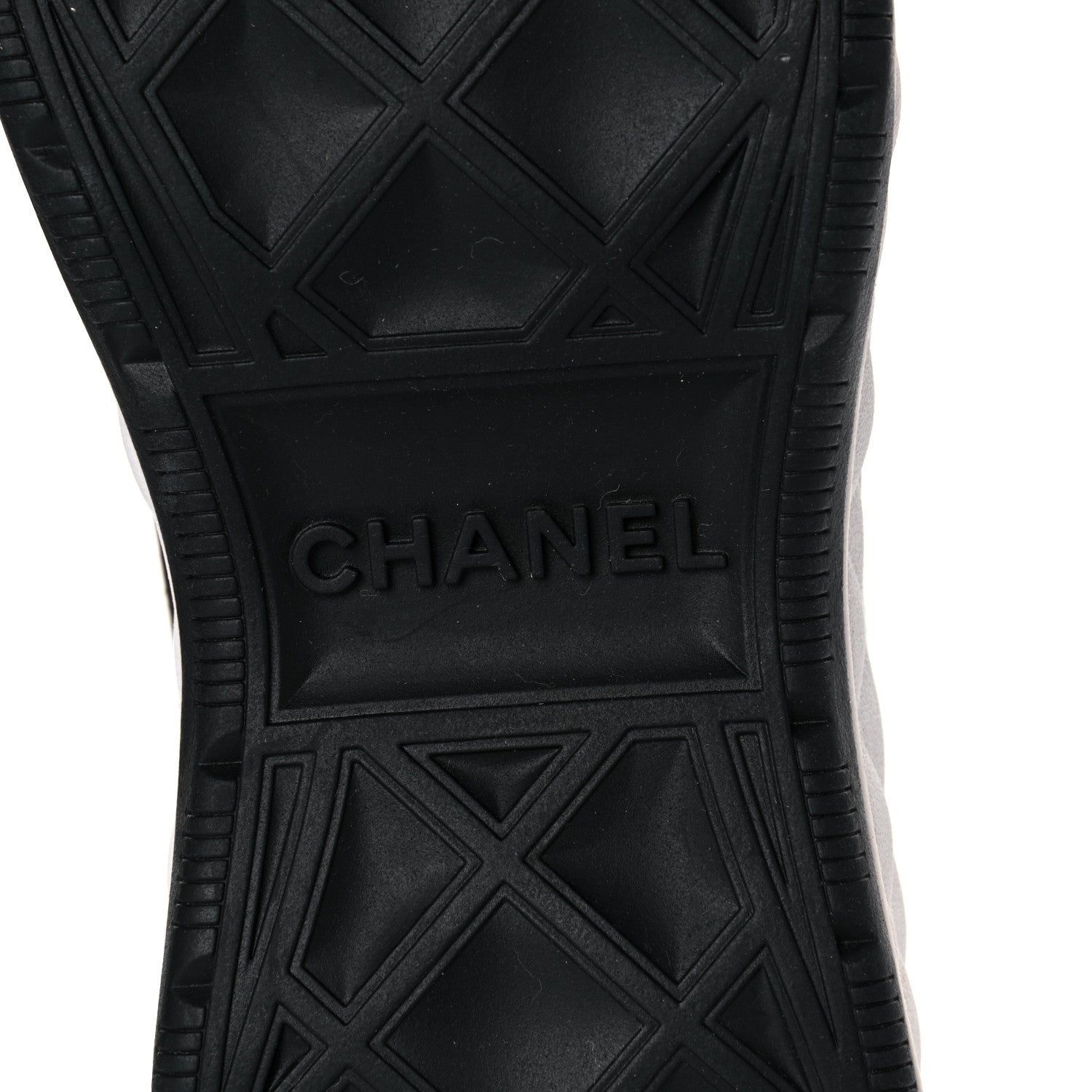 Chanel Velvet Calfskin Mixed Fibers CC Sneakers 42 Black 6 of 9