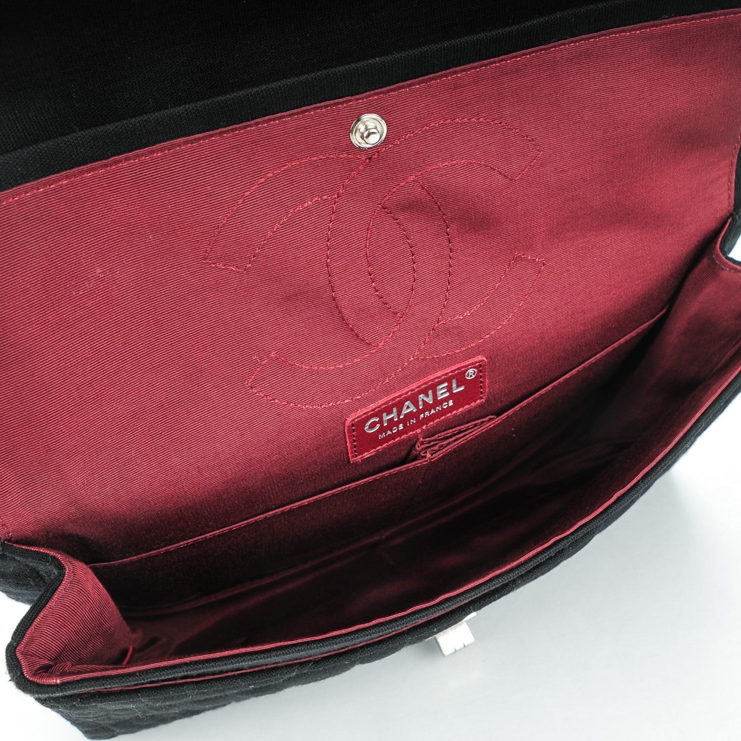 Chanel Jersey Coco's Croc 2.55 Reissue 226 Flap Black 5 of 8