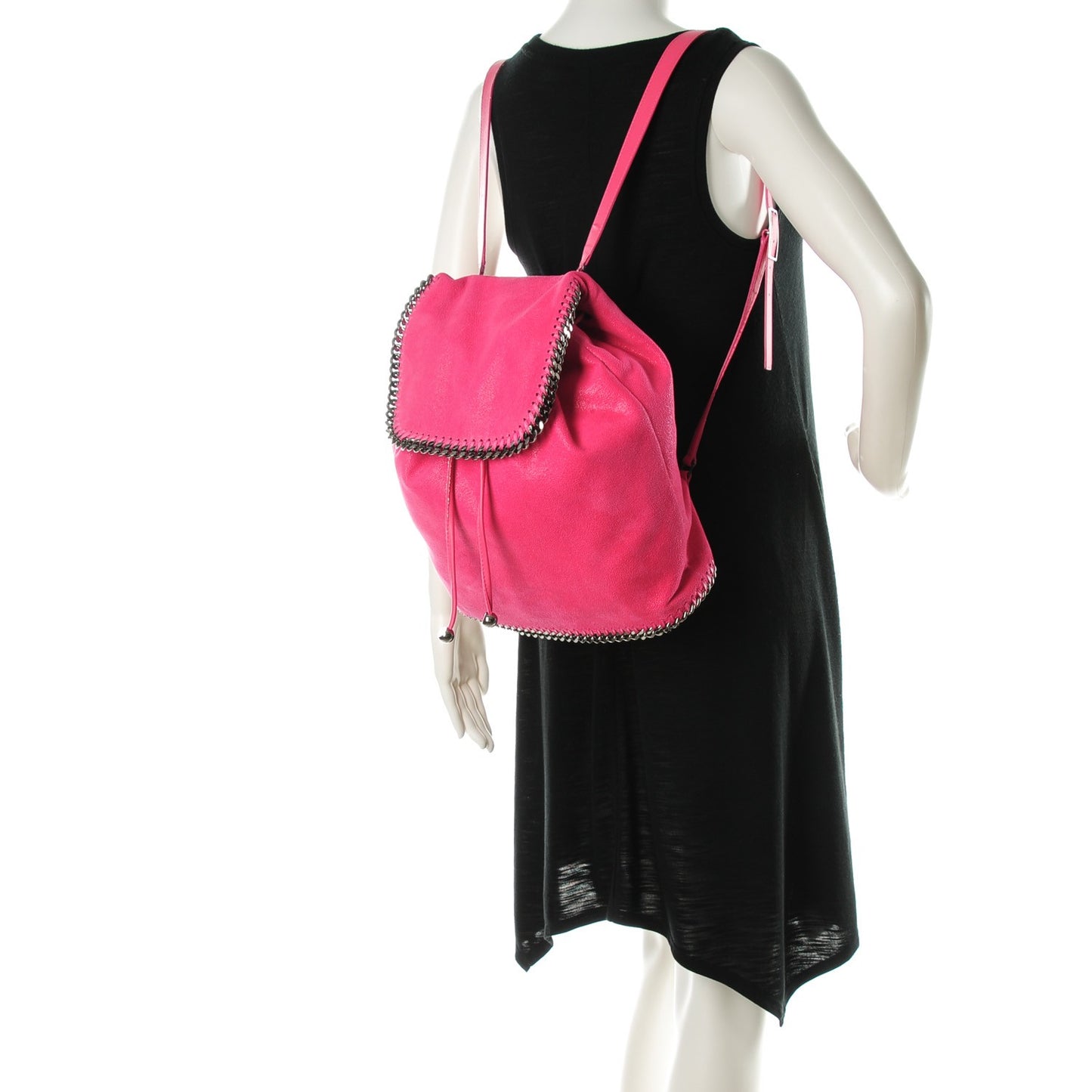 Shaggy Deer Falabella Backpack Pink Fluo