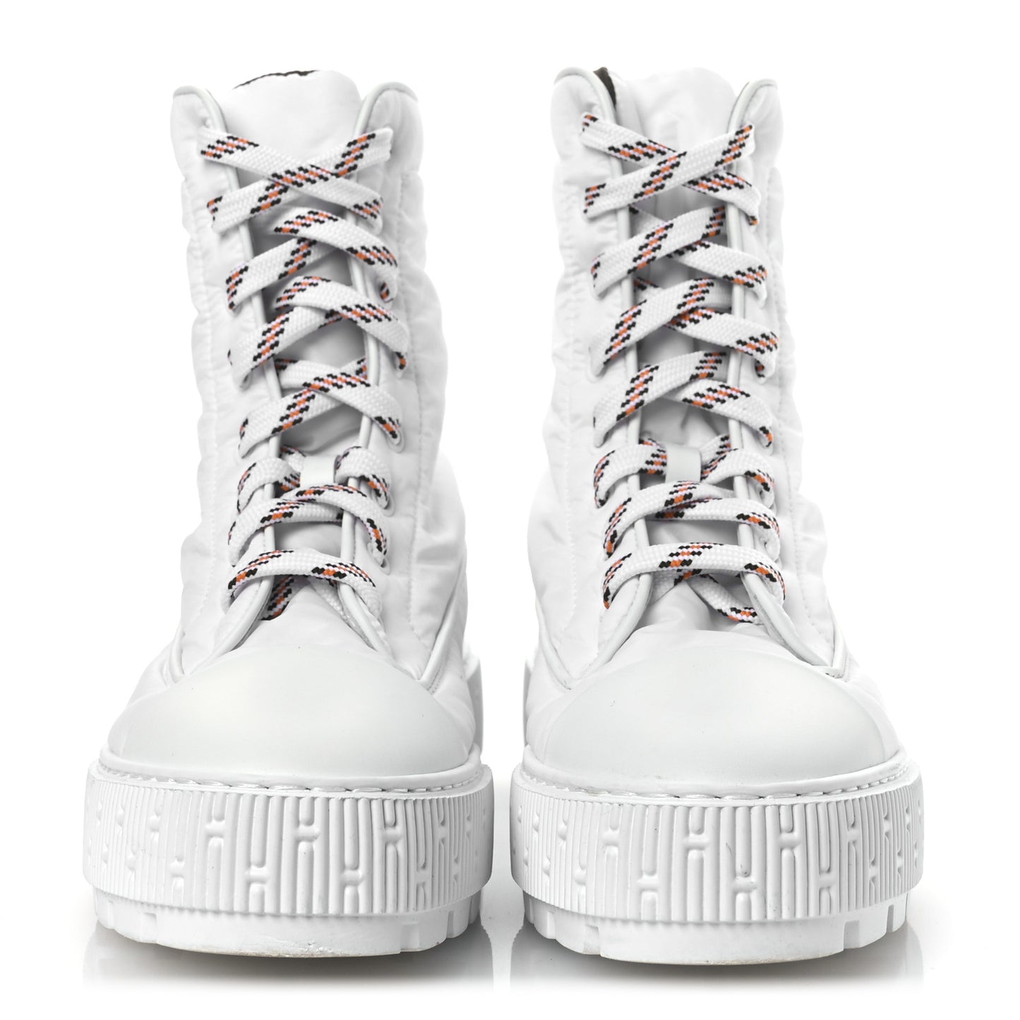Calfskin Parachute Fresh Ankle Boots 37.5 White
