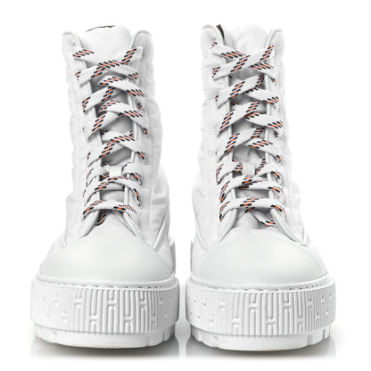 Hermes Calfskin Parachute Fresh Ankle Boots 37.5 White 3 of 12
