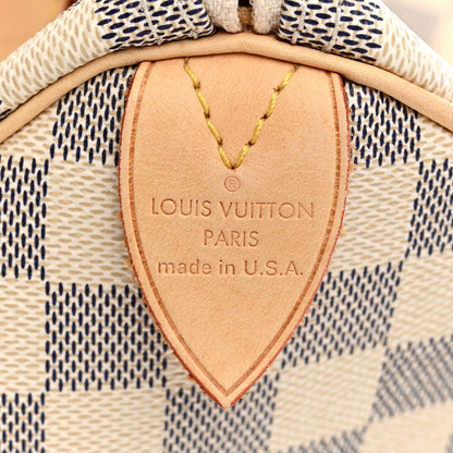 Louis Vuitton Damier Azur Speedy 30 6 of 10