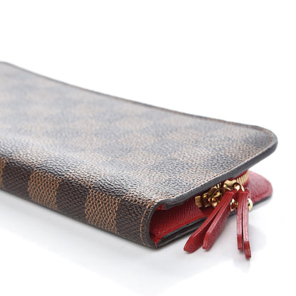 Louis Vuitton Damier Ebene Insolite Wallet Red 7 of 10