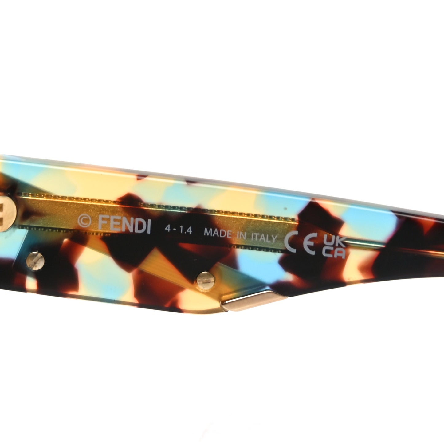 Acetate Shield Sunglasses FE40150I Blue Tortoise