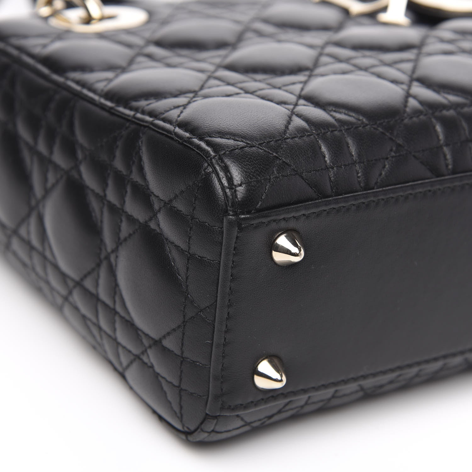 Christian Dior Lambskin Cannage Small My ABCDior Lady Dior Black 7 of 10