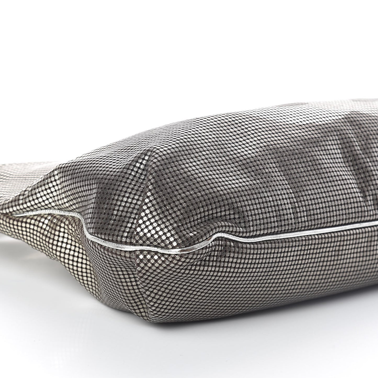 Metallic Perforated Lambskin Hollywood Hobo Silver