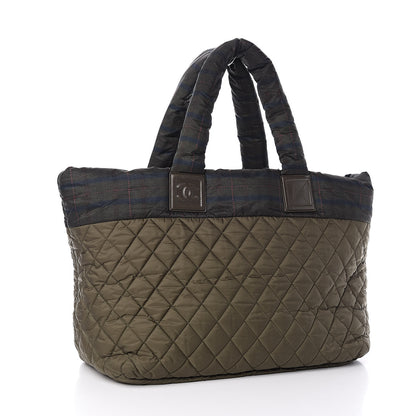 Chanel Nylon Quilted Medium Coco Cocoon Tote Khaki 3 of 10