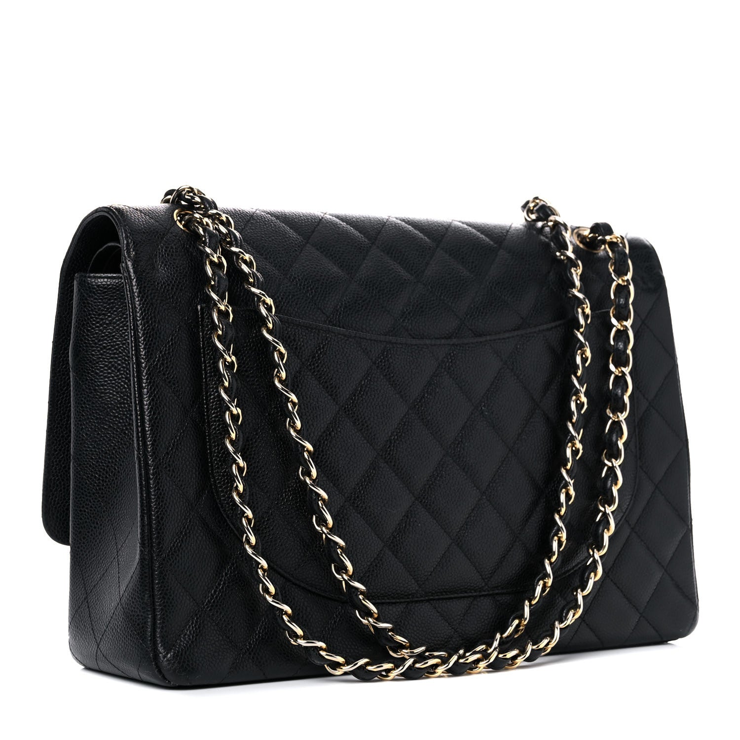 Chanel Caviar Quilted Maxi Double Flap Black 3 of 13