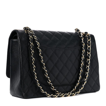 Chanel Caviar Quilted Maxi Double Flap Black 3 of 13