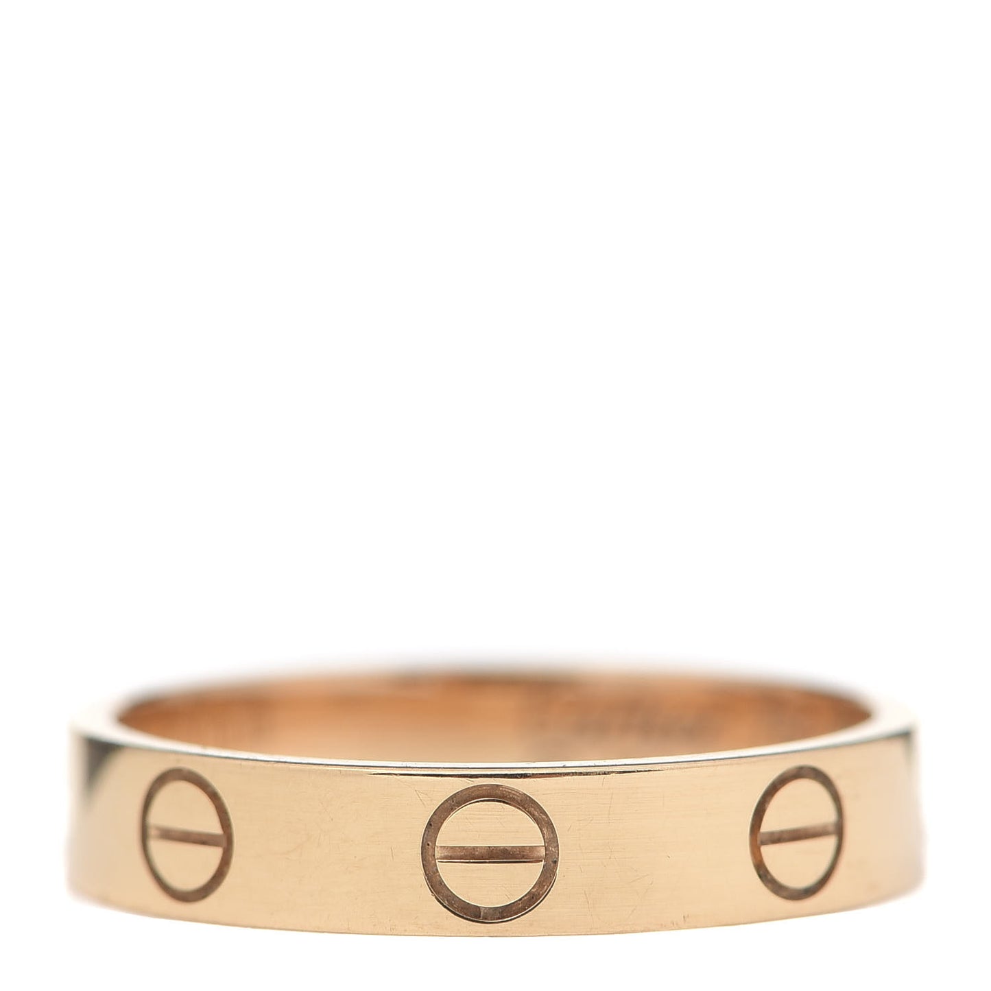 18K Yellow Gold 3.5mm LOVE Wedding Band Ring 51 5.75