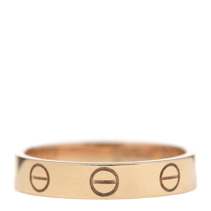 Cartier 18K Yellow Gold 3.5mm LOVE Wedding Band Ring 51 5.75 3 of 4