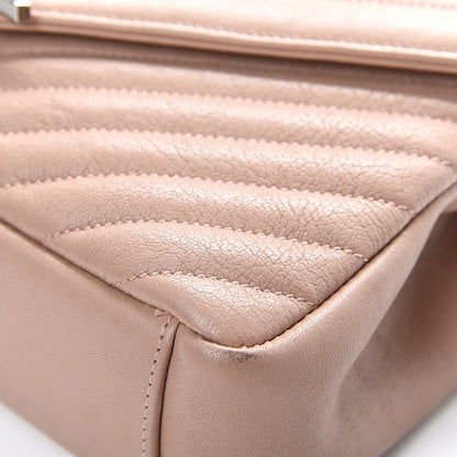 Saint Laurent Sheepskin Matelasse Chevron Monogram Medium College Bag Fard 10 of 14