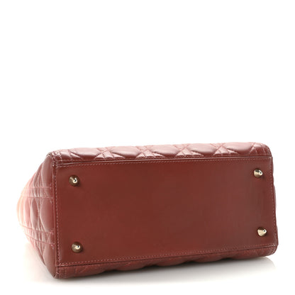 Christian Dior Lambskin Cannage Gradient Medium Lady Dior Pink 4 of 9