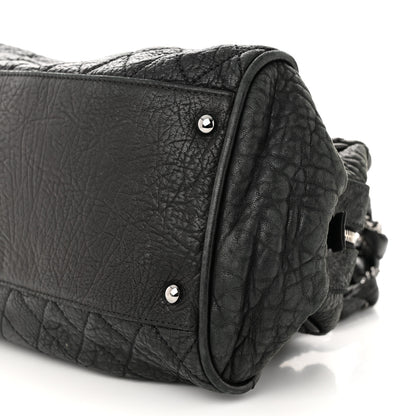 Chanel Distressed Lambskin Lady Braid Bowler Black 10 of 11