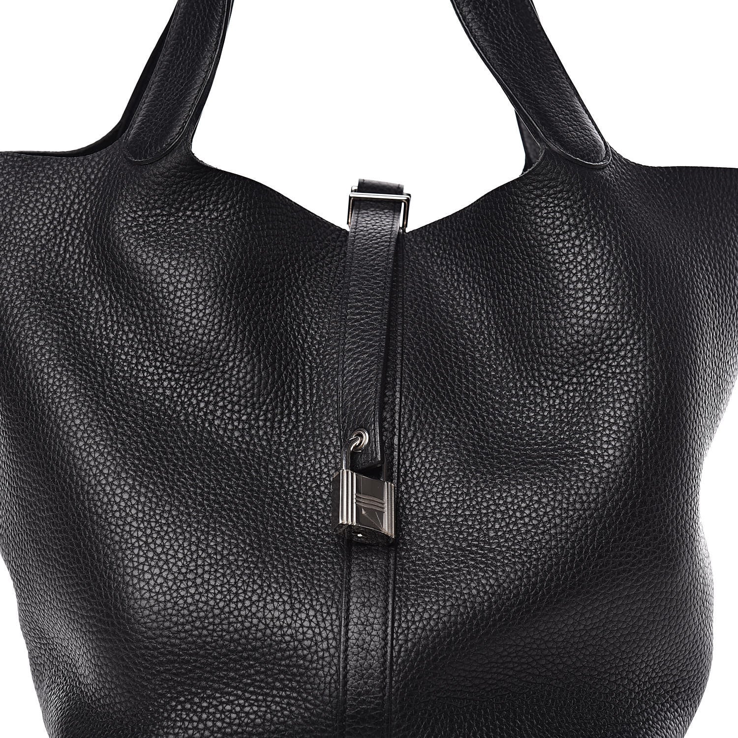 Hermes Taurillon Clemence Picotin Lock 26 MM Black 10 of 11