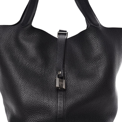 Hermes Taurillon Clemence Picotin Lock 26 MM Black 10 of 11