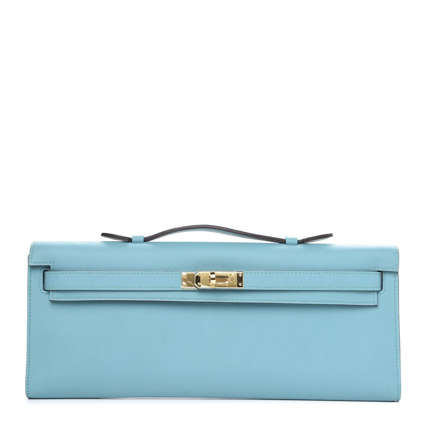 Swift Kelly Cut Clutch Pochette Bleu Saint Cyr
