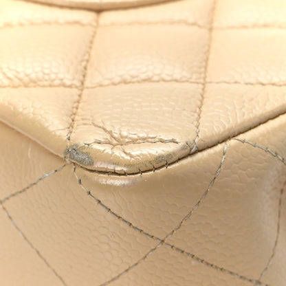Chanel Caviar Quilted Medium Double Flap Beige 10 of 14