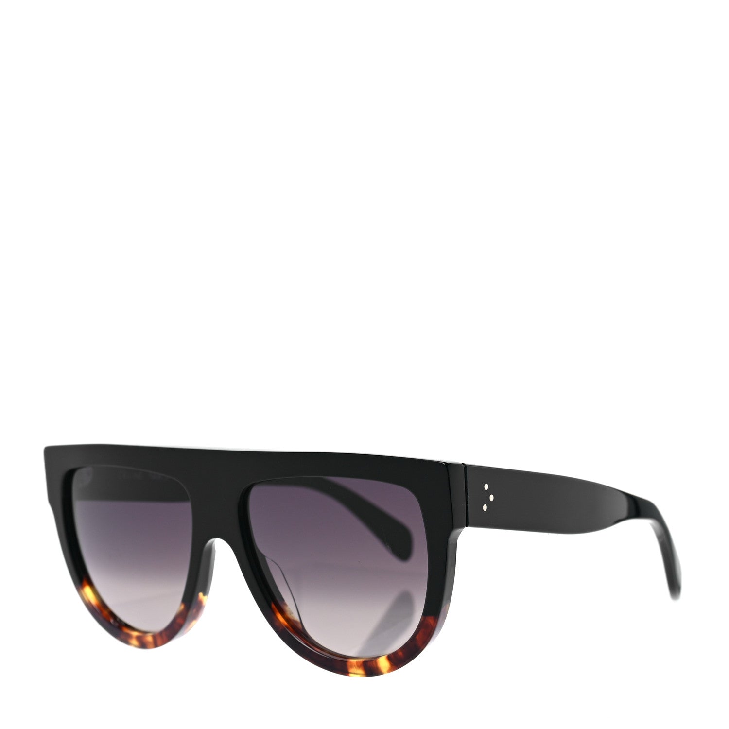 Celine Shadow Sunglasses CL 41026/S Black Havana 1 of 6