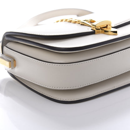 Gucci Azalea Calfskin Mini Sylvie 1969 Flap Messenger Bag Mystic White 6 of 10