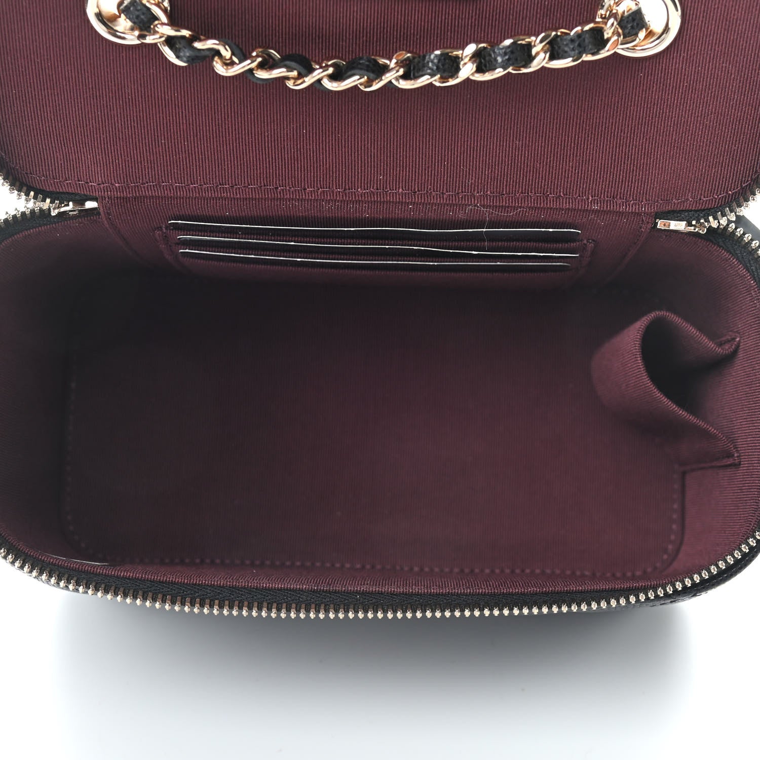 Chanel Caviar Quilted Small Vanity Case With Chain Black 5 of 9