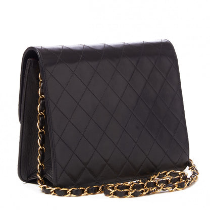Chanel Lambskin Quilted Small Single Flap Black 2 of 9